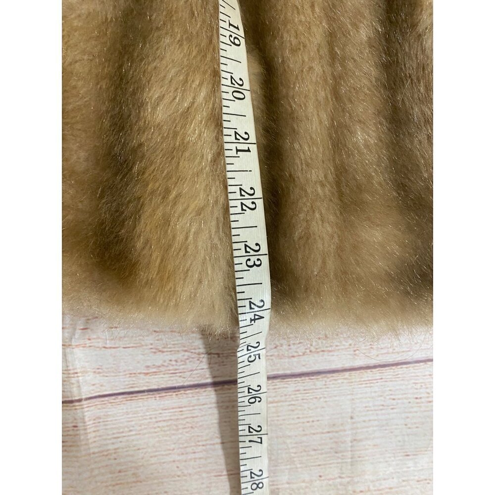 Vintage Montgomery Ward Faux Fur Union Made Coat Shawl - M/Large - Picture 9 of 14